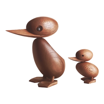 Duck and Duckling træfigurer - designet af Hans Bølling